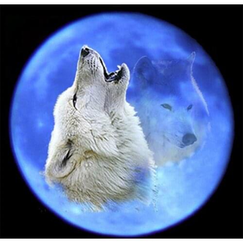 Diamond Embroidery Wolf Icon 5D DIY Diamond Painting Cross Stitch Full Square Mosaic Rhinestones Home Decorative Painting FZ504