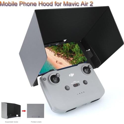 Mobile Phone Hood for Mavic Air 2 Foldable Smartphone Sun hood Sunshade for DJI Mavic Air 2 Remote Control Accessories