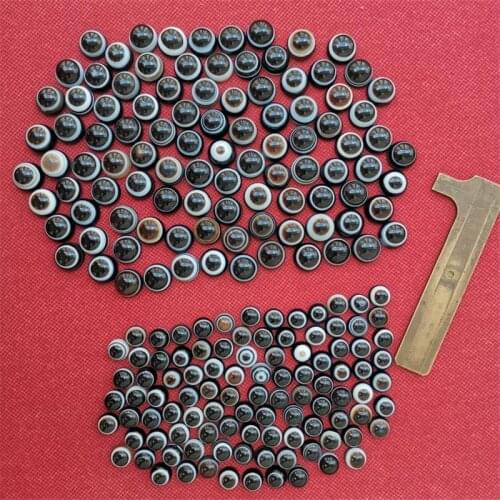 200Pcs/Lot Natural Agate Dzi Sheep Eye Board Beads God Prophet Earth Gods Loose Retro Jewelry Accessories DIY Material Ring