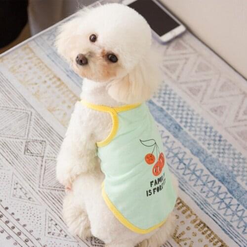 Pet Dog Summer Suspender Vest Cute Fruit Printed Puppy Clothes Cool Breathable Dogs Vest Home Pets Costumes