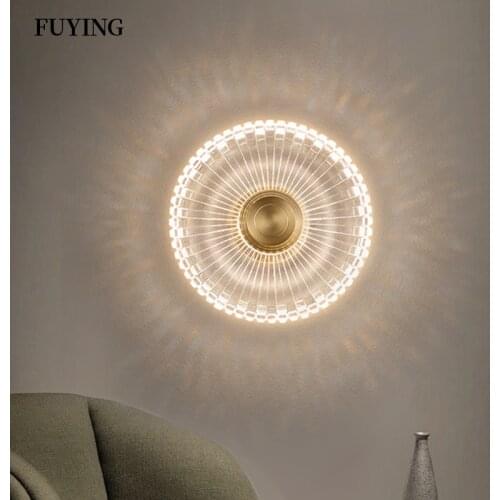 Fuying New Modern LED Tricolor Ceiling Lamp Simple Round Acrylic lustre Dining room Living Room Bedroom Chandelier Lamp Lighting