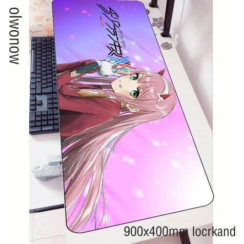Darling in the franxx padmouse 900x400x3mm gaming mousepad game cool new mouse pad gamer computer desk Adorable mat mousemat pc