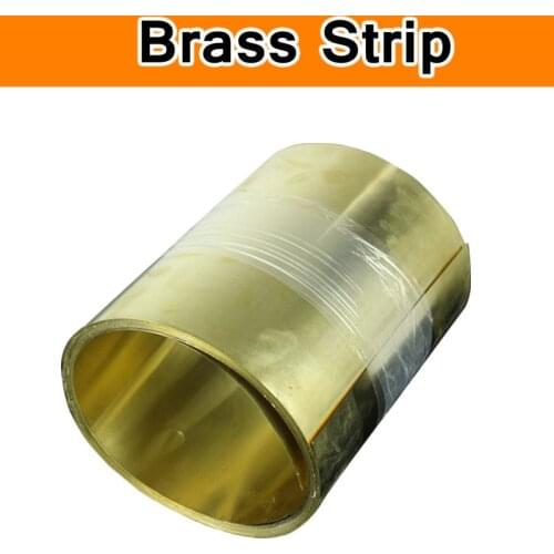 Brass Strip Coil Shim of CuZn40 2.036 CW509N C28000 C3712 H62 Strips Sheet Brass Gap Gasket Mold Mould Spacer Filler CNC Machine