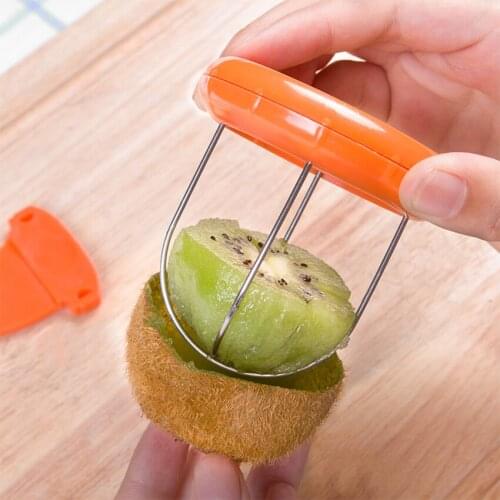 Mini Fruit Kiwi Cutter Peeler Slicer Kitchen Gadgets Tools Creative Pitaya Kiwi Peel Segmentation Peeling Tools