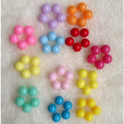 100pcs 6mm 8mm Mini Matt Ball Stuff Nail Art Lovely Candy Color Beads DIY Jewelry Fillings Handmade No Hole Round Embellishment