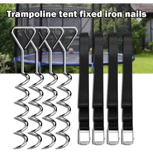 Metal Tent Nail Spiral Nail Outdoor Camping Tent Trampoline Pegs Spiral Ground Pin Hook Tent Accessories Camping Tools c