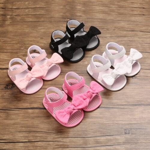 NEWToddler Infant Kids Baby Girls Party Princess Shoes Sandals Children Girls Sandals Bowknot Beach Childrens Shoes Performance