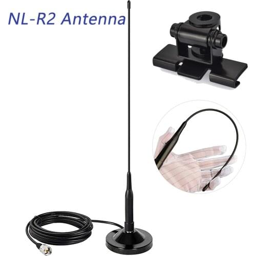 NL-R2 DUAL BAND Mobile Antenna VHF UHF 144/430 MHz Antenna for Car Mobile Radio Flexible Whip PL259 QYT KT 8900 8900D