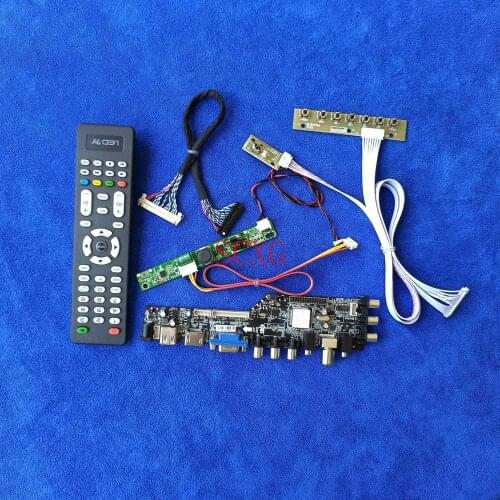 Fit M170EGE/M170ETN01.1/MT170EN01 30Pin-LVDS Display drive board Signal Digital LED LCD KIT AV VGA USB HDMI-compatible 1280*1024