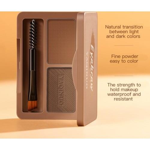 Eyebrow Powder Female Waterproof And Sweat-Proof Non-Marking Natural Long-Lasting Net Red Eyebrow Pencil Genuine Double Color