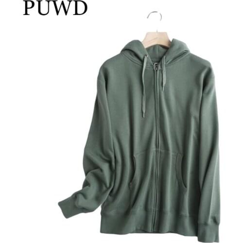 Женские длинные толстовки PUWD China At AliExpress