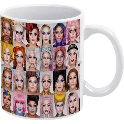 The Most Powerful And Rupaul Drag Queens Print Coffee Mugs Custom Cup Personalized Mug Tea Cup Hot Drink Cup Creative Drinkware