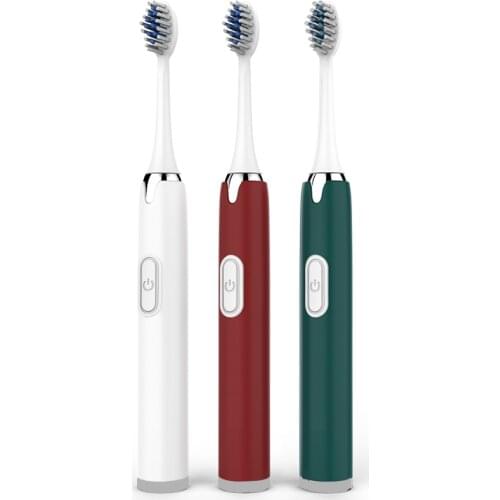 Electric Toothbrush AA Battery Sonic Teeth Brush IPX7 Waterproof Adult Automatic Teeth Whitening with 3 Replacement Brush Heads