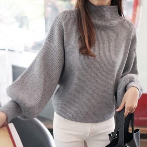 2020 New Womens Coarse Wool Sweater Warm Spring Autumn Winter Casual Sleeved Pullover