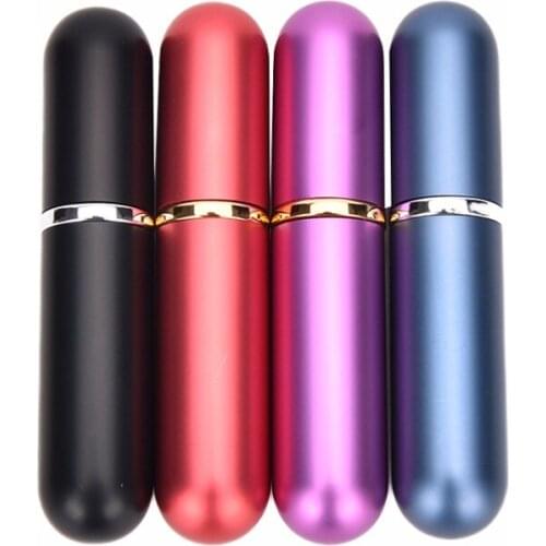 1PC Pocket Bottles Refillable Portable Mini Perfume Bottlle Traveler Aluminum Spray Atomizer Empty Parfum Bottles For Girls 5ml
