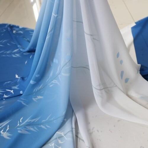 100cm*148cm 50D Positioned Design Chiffon Fabric See Through Suitable For Summer Women Beach Dresses