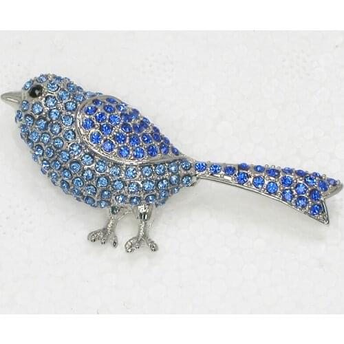 12pcs/lot Wholesale Rhinestone Bird Pin brooches C101923