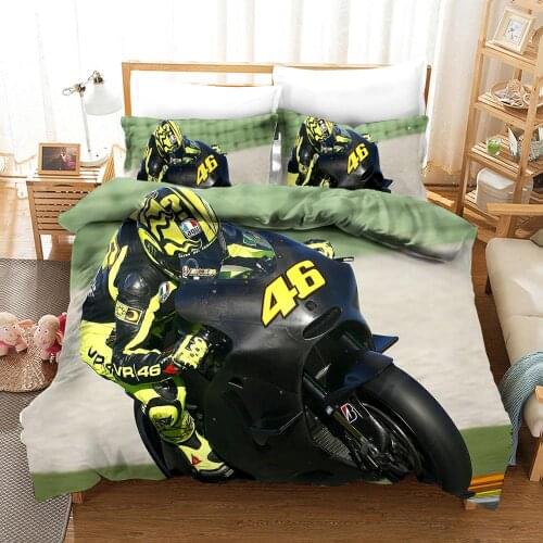 3 Pieces Racing Beauty Sexy Underwear Girl Duvet Cover 3D Motorcycle Bedding Sets Single Queen King Bed Quilt Cover Pillowcase