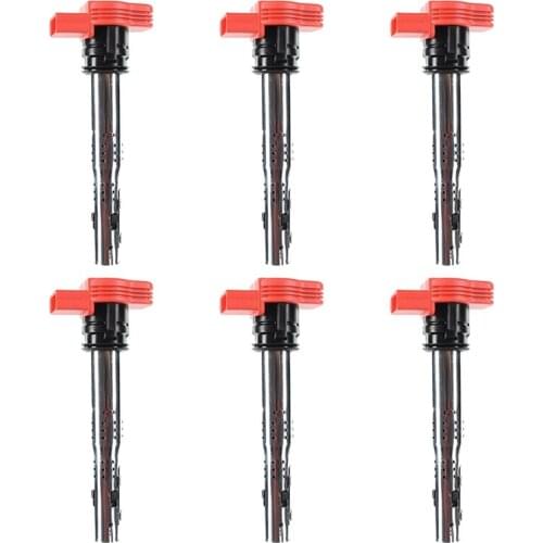 AU05 -6Pcs Car Ignition Coils Pack for - A6 A8 Quattro Q7 R8 S5 Touareg 06E905115 06E905115E