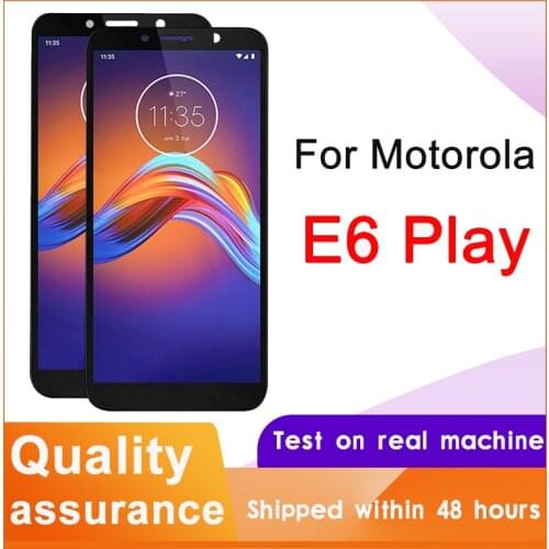 Tested 5.5" For Motorola Moto E6 Play XT2029 XT2029-1 LCD Display Touch Screen Digitizer Assembly For Moto E6 Play LCD Display