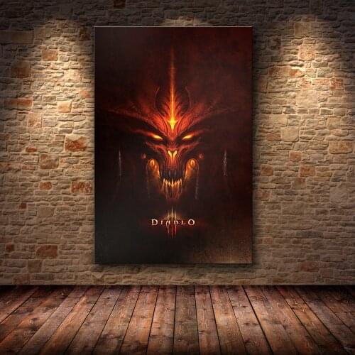 Canvas game poster Diablo 3 HD Pictures Art Paintings Canvas Art for Home Decor painting Wall Art
