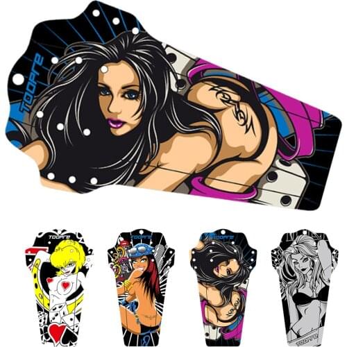 Mini MTB Bicycle Rear Fender Set Mountain Road Bike Replacement Mudguard Bracket Kits Thermal Resin Cycling Parts Accessories