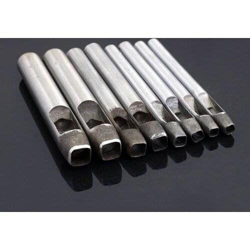 Round corner square flower punch DIY leather punching tool flower punch belt punch shaped punch round punch