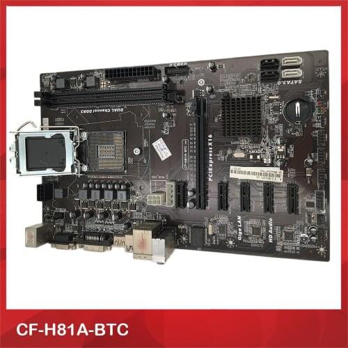 Mining Motherboard For CF-H81A-BTC H81A-BTC 6GPU 6PCI-E 1150 H81 DDR3 Perfect Test, Good Quality