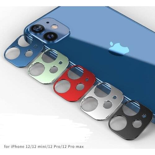 2pcs Metal Camera Len Cover For Apple iPhone 12 Pro Max 5G Ultra Titanium Lens Film For iPhone 11 Pro Max 12 Mini