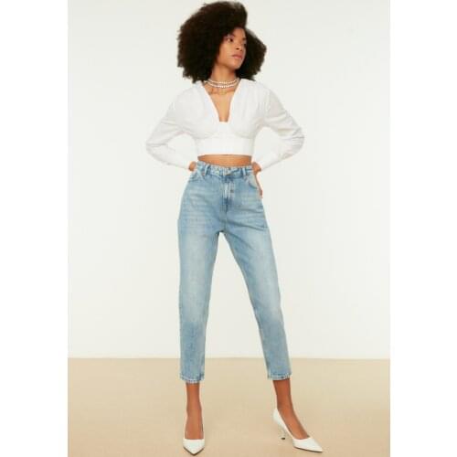 Женские высокие джинсы My Cousin China At AliExpress