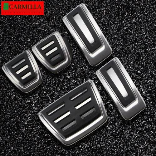 Carmilla RHD LHD Car Pedal Cover for Seat Arona 2017 - 2021 AT MT Brake Gas Fuel Cluth Auto Pedals Protector Accessories