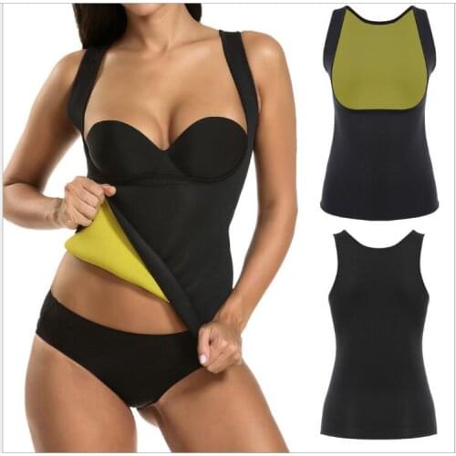 Plus Size Neoprene Sweat Sauna Hot Body Vest Waist Trainer Slimming Vest Weight Loss Waist aper Corset