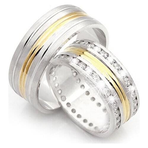 Couple Wedding Ring Sterling Silver 925 Woman And Man Luxury Jewelry Bands Engagement Anniversary Anatolian Civilization Models