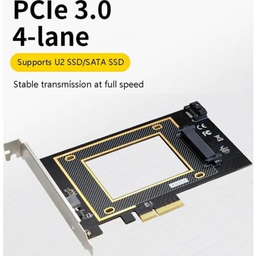 PCIE to U.2 Expansion Card PCI-E X16 U.2 SFF8639 for 2.5 Inch NVMe SSD Adapter Card