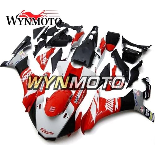 Complete Fairings Kit For Yamaha YZF1000 2015-2016 R1 Year 15 16 Injection ABS Plastics Cowlings Bodywork White Red Frames Cover