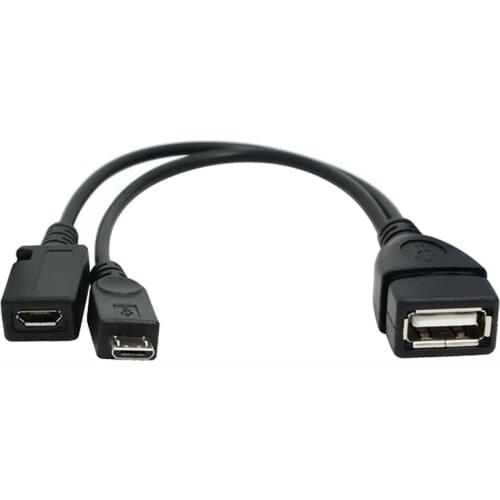 Professional Electrical Accessories Micro USB Power Cable OTG HOST Cable USB Power for Samsung i9100 i9220 i9250 HR