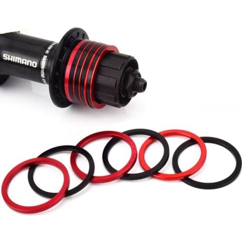Bicycle Flywheel Hub Spacers Aluminium Alloy 1/1.5/2/2.5/3mm MTB Bottom Bracket Washer Bike Axle Gasket Freewheel Gap 10S 11S