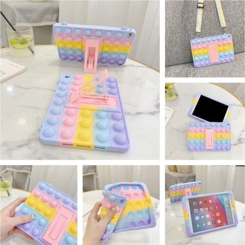 Push Bubble Fidget Toy Silicone Tablet Case for IPad 10.2 Air 10.9 Mini 4 5 Pro 10.5 11 9.7 2017 2018 Kid Plus Soft Cover Air4