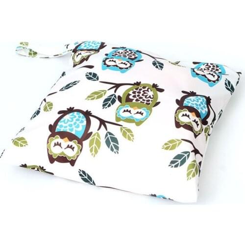 Colorful Multi-function Storage Bag Single Layer 30*27CM Zipper Washable Waterproof Cloth Stroller Hanging Bag Baby Diaper Bag