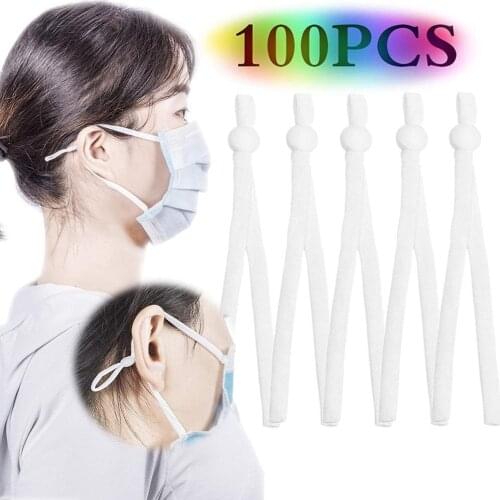 Adjustable Mask Rope Adjustment Buckle Nylon + Spandex Material Non-slip Durable Flat Buckle + Mask Rope