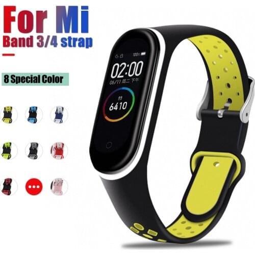 Soft Silicone strap For Xiaomi mi band 4 strap watch wrist bracelet Sport correa Mi band 3 Strap Miband 4 3 Smart accessories