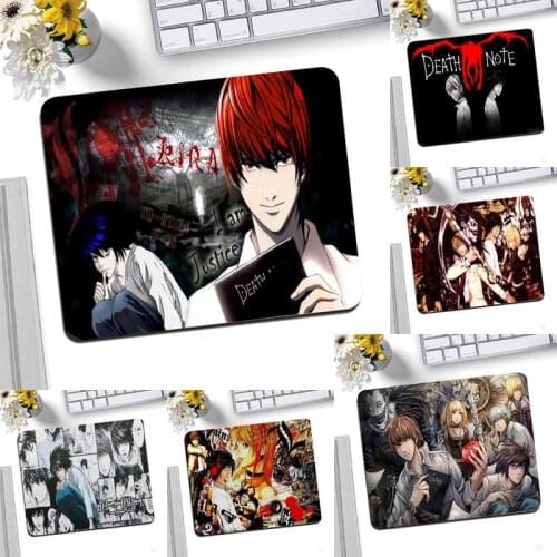 Anime Manga Death Note Comfort Mouse Mat Gaming Mousepad Desktop Mousepad Gaming Small Mouse Pad 25X20CM Keyboard Mat