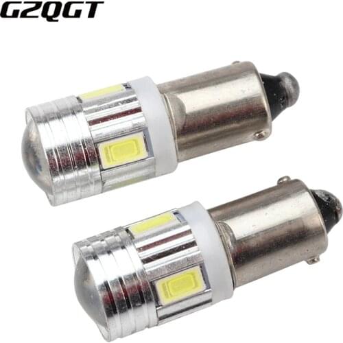10Pcs BA9S 6SMD 5630 LED Canbus lamps Error Free t4w h6w Car LED bulbs interior Lights Car Light Source parking 12V White 6000K