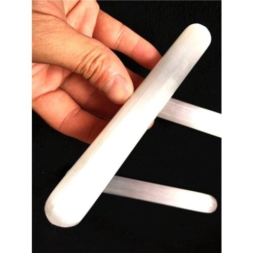 15cm selenite quartz crystal massage stick point healing natural gem mineral specimen collection drop shipping