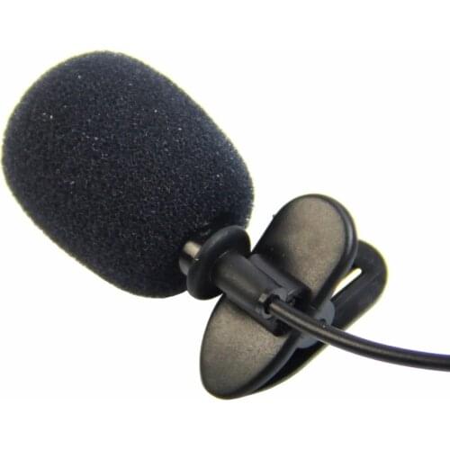 2 Pcs/lot Mini Hands Free Clip On Lapel Microphone Mic For PC Notebook Laptop Skype 3.5mm