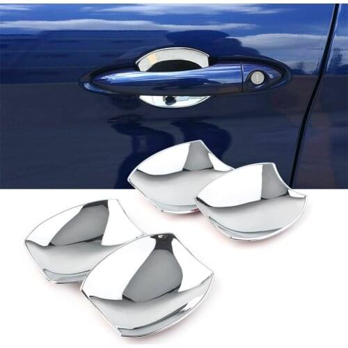 4Pcs/Set Chrome ABS Car Exterior Door Handle Bowl Cover Trim For Alfa Romeo Giulia 2017 2018 2019 2020