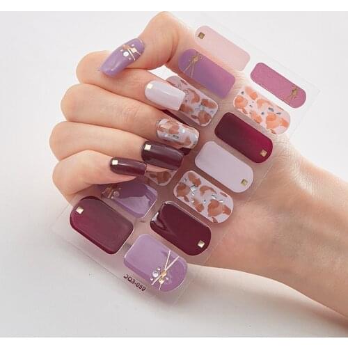 Four Sorts 0f Nail Stickers Self Adhesive Nail Sticker Nail Decoration Designed Manicure Nailart Sticker Nail Art Stickers 2020
