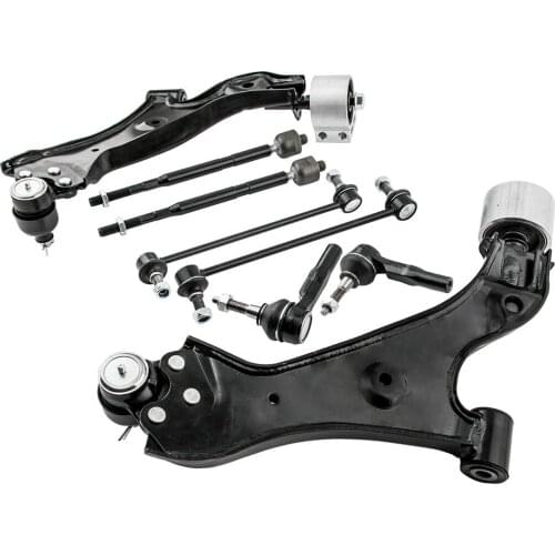 8PCS Suspension Kit Lower Control Arms for Chevrolet Equinox w/ Ball Joints Sway Bar Links Tie Rods for GMC 15779960, 15779961