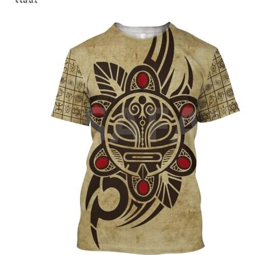 Aboriginal Haida Rico Puerto 3D Fashion All Over Printed Round Neck T-Shirts Men 2 Women Harajuku Casual Top Tee