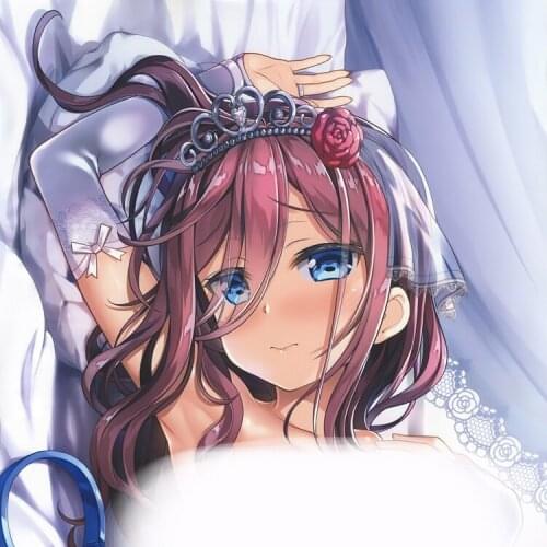 Anime The Quintessential Quintuplets Nakano Miku Cute Girl Dakimakura Hugging Body Pillow Case Otaku Long Cushion Cover Cosplay